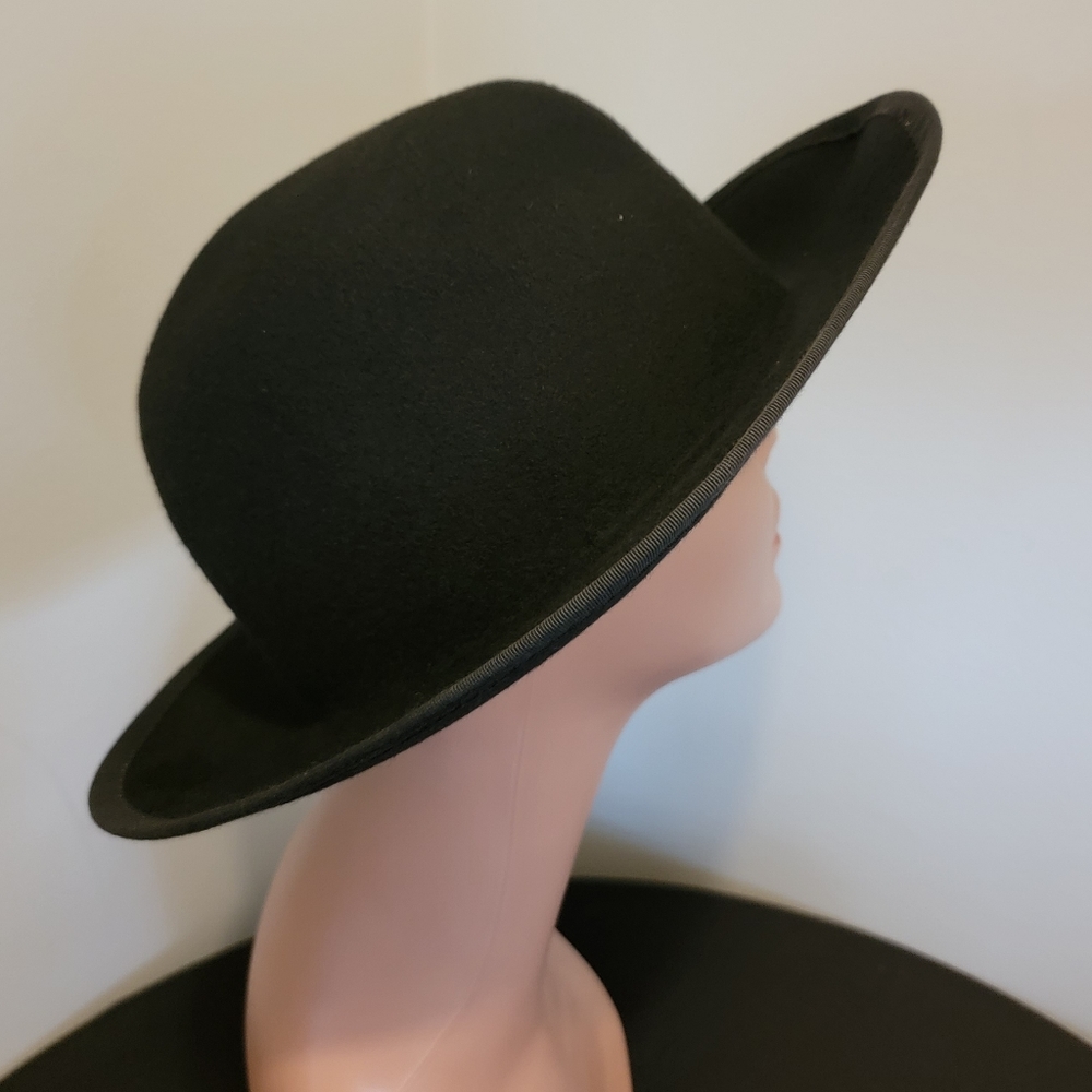 J. Crew 100% Wool Fedora Black Size XL 23" - Picture 6 of 13